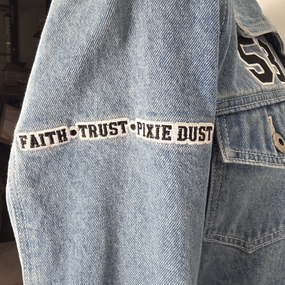 Disney NEVERLAND Collector's Denim Jean Jacket Sz S - Picture 9 of 15